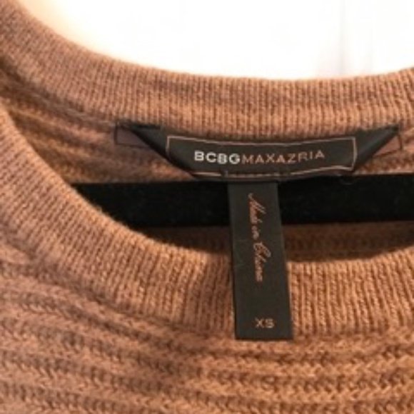 BCBG Maxazria Camel Wool Dolman Sleeve Sweater | XS - Picture 3 of 4